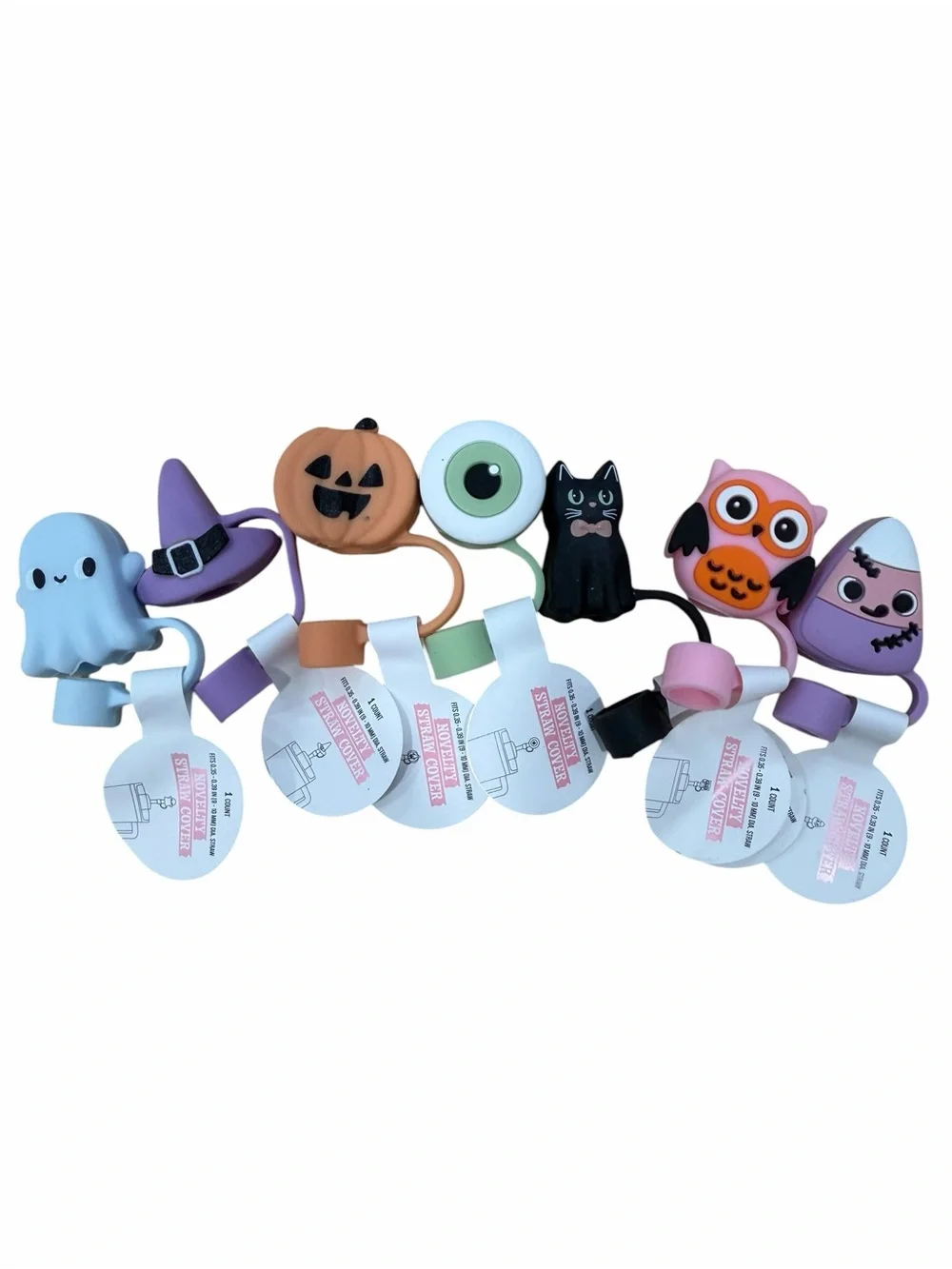 NWT/Set of 80+/ Target Bullseye Playground Halloween Straw Covers/Trick or Treat